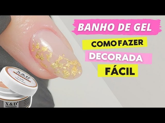 Unha Banho De Gel Decorada