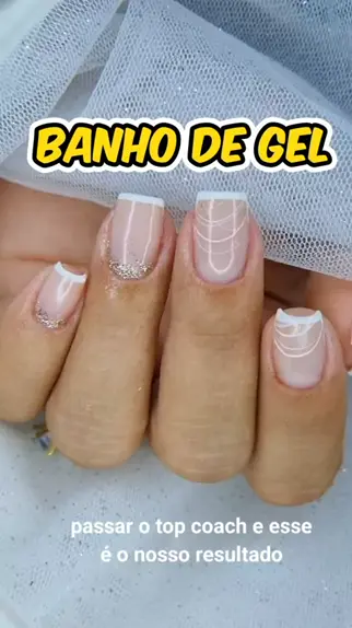 Unha Banho De Gel Decorada