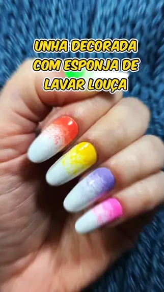 Como Fazer Unha Decorada Com Esponja