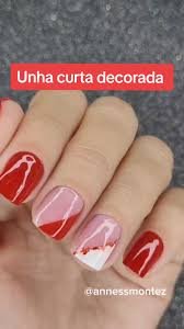 Unha Decorada Em Vermelho