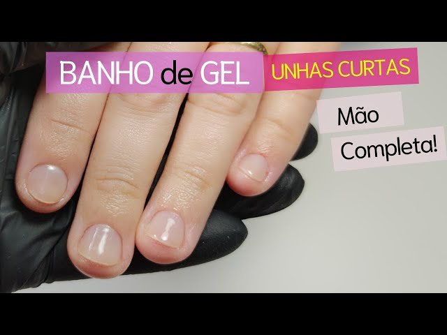 Esmaltação Em Gel Em Unha Natural Decorada