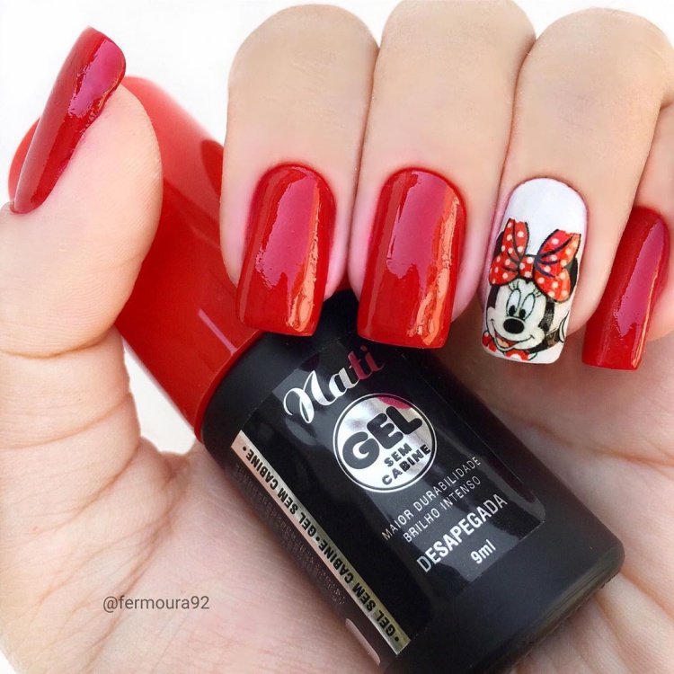 Unha Decorada Minnie